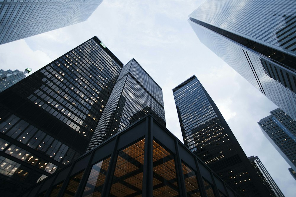 Commercial city buildings