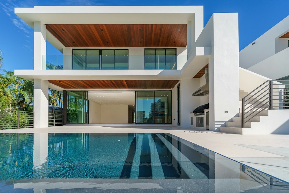Modern villa with a swimming pool